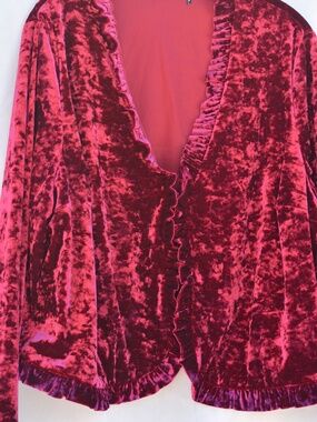 Red Velvet Jacket SZ 22